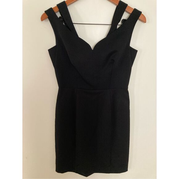 Black Halo Mini Dress -‎ Analisa V Neck - Picture 2 of 5